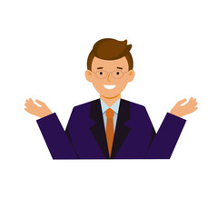 A young man in a suit and tie.