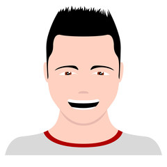 Isolated self avatar of a man. Vector illustration design