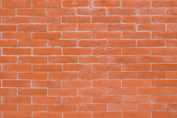 Red brick wall texture grunge background for interior design