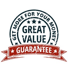 Fototapeta premium Great Value label illustration