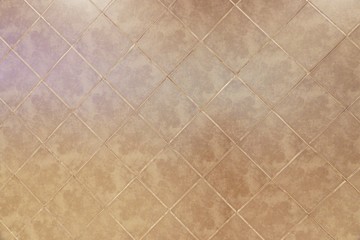 Old brown Tiled floor texture background