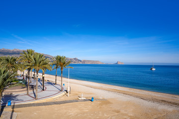 Fototapeta na wymiar Albir beach in Alfas del Pi of Alicante