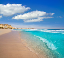 Alicante Postiguet beach in Costa Blanca