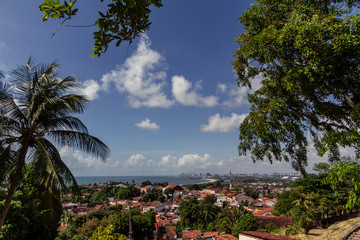 Fototapeta na wymiar Vista de Recife, tomada a partir de Olinda, Pernambuco, Brasil