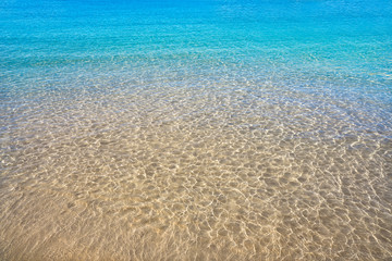 Obraz premium Clear beach water sand in Costa Blanca