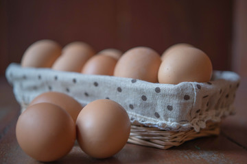Eggs in basket