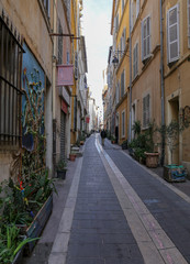 Fototapeta premium wąska uliczka na starym mieście