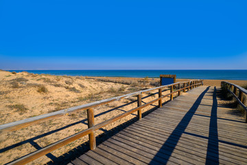 Fototapeta premium El Carabassi beach in Elx Elche of Alicante