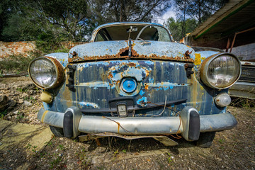 Old abandoned car