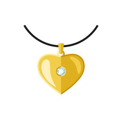 Golden pendant
