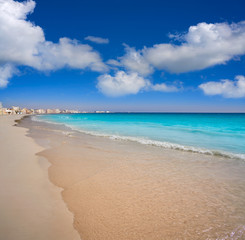 Fototapeta na wymiar Santa Pola Playa Lisa beach in Alicante Spain