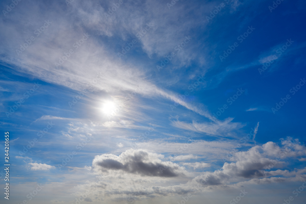 Wall mural perfect blue sky