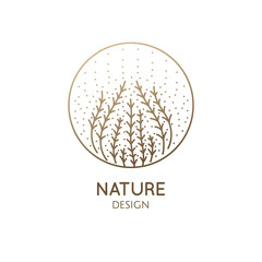 Logo seaweed with dots © elenshine