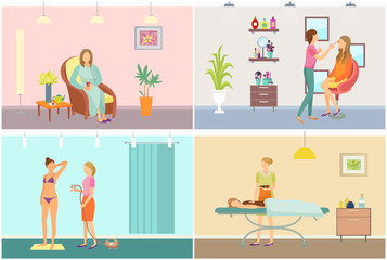 Visage Makeup and Tanning with Spray Set Vector