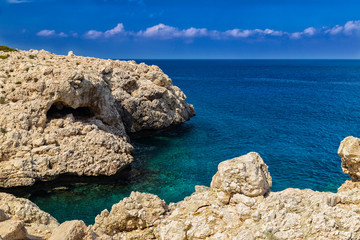 Sea coast of  Cyprus, resort Ayia Napa.
