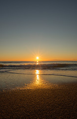 Fototapeta premium Sunrise on a beach in Denia, Alicante