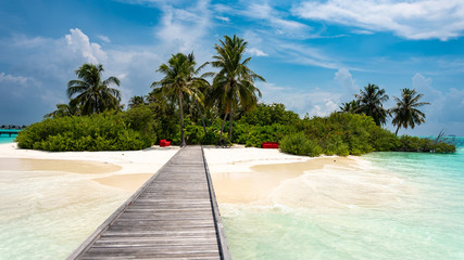 tropical beach in maldives