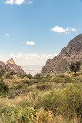Fototapeta na wymiar Low View Chisos Mountian Basin