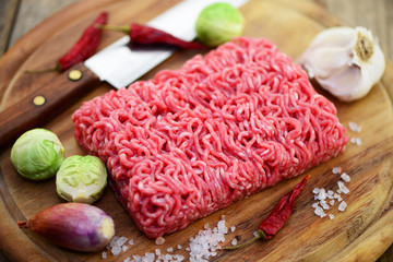 Hackfleisch Kräuter Gewürze