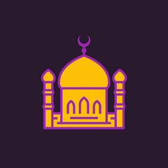 mosque icon, sign