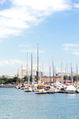Fototapeta na wymiar Yachts in port