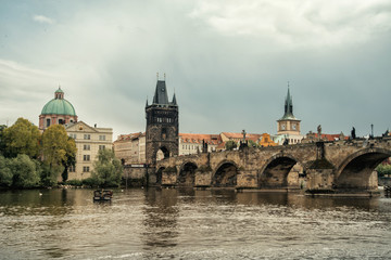 Fototapeta na wymiar View of Prague. Charles Bridge