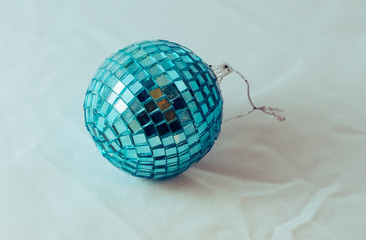 blue christmas ball
