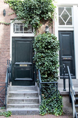 Amsterdam city center, typical holland buildings