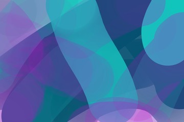 Blue and Purple Oval Background