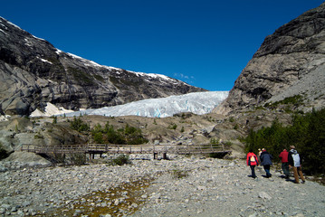 Obraz premium Norway, Jostedalen, Nigards Glacier