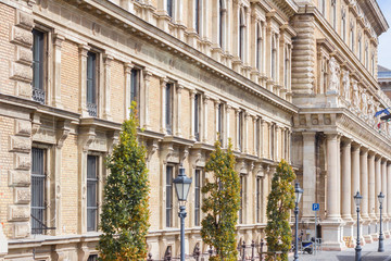 historic building in neo-renaissance architecture style Corvinus University of Budapest