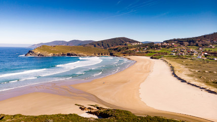 Beautiful aerial view of the coast