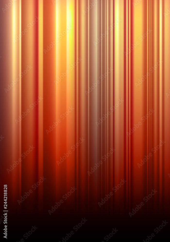 Aufkleber Abstract Vector Background with Warm Colored Vertical Stripes.