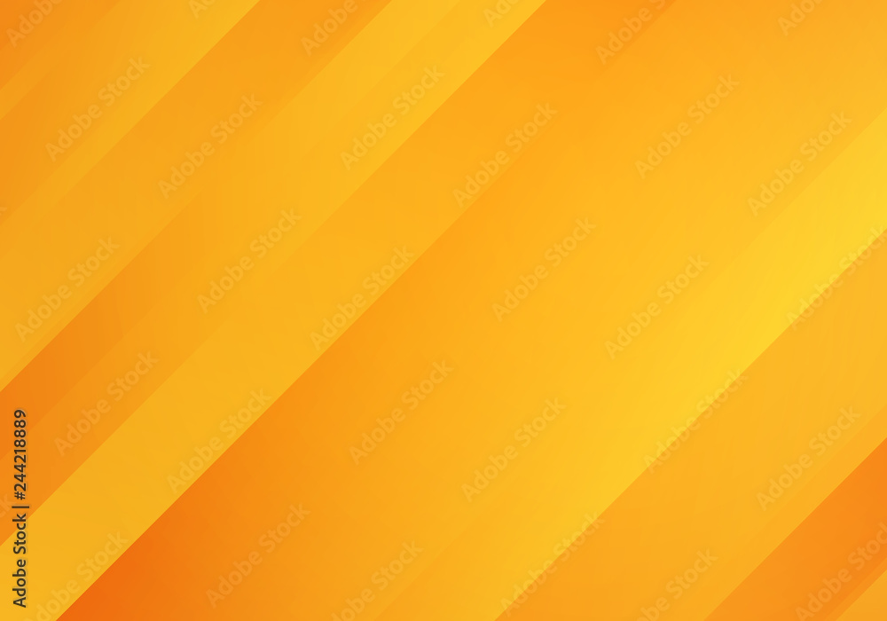 Poster abstract yellow and orange colored background with diagonal stripes.