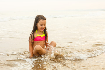 power of a little girl by the sea