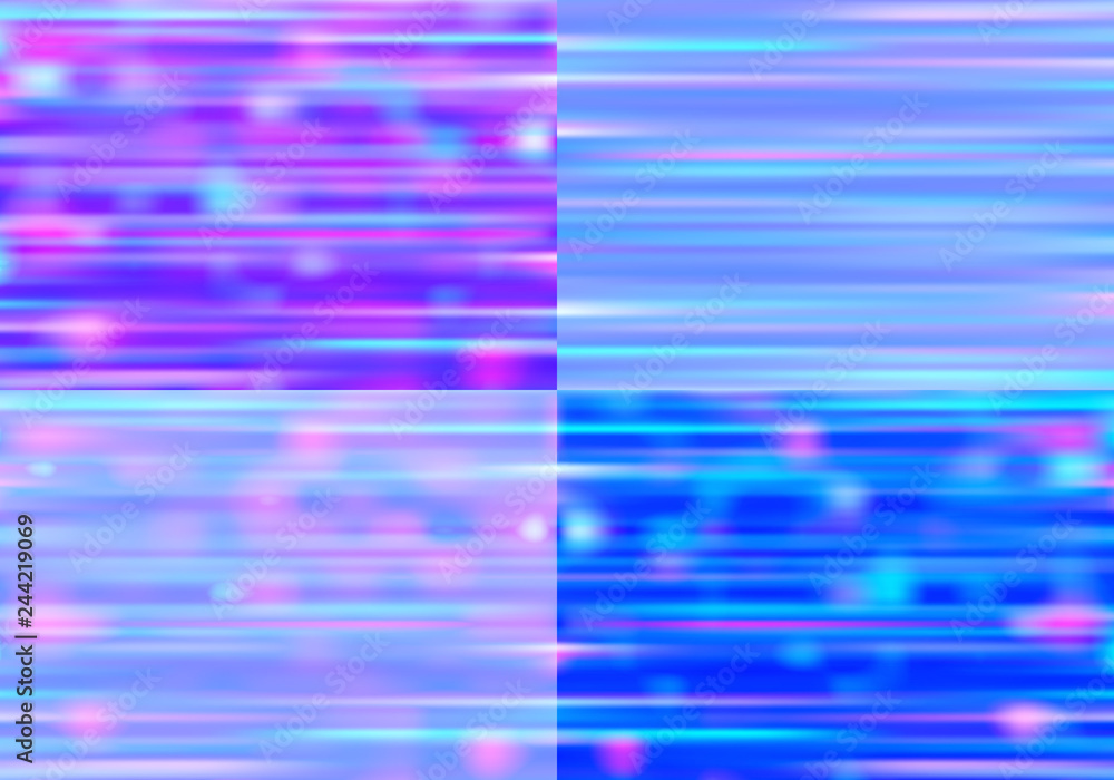 Aufkleber dynamic vector backgrounds with bokeh and holographic effect. pastel colored pearl textures.