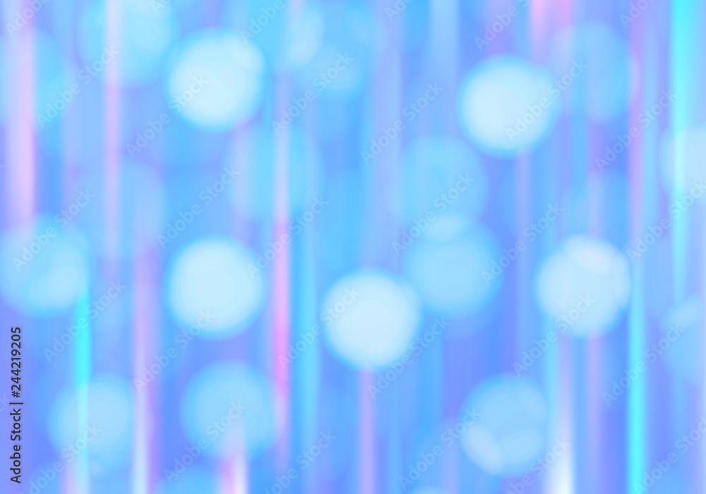 Aufkleber Pastel Colored Vector Pattern with Lines and Bokeh. Modern Style Trends 80-s Background.