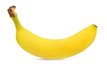 Fresh bananas isolated on white background with clipping path
