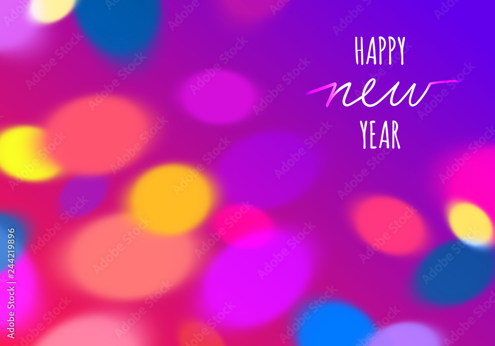 Aufkleber bright colorful background with bokeh lights. abstract texture for parties, celebrations, invitation