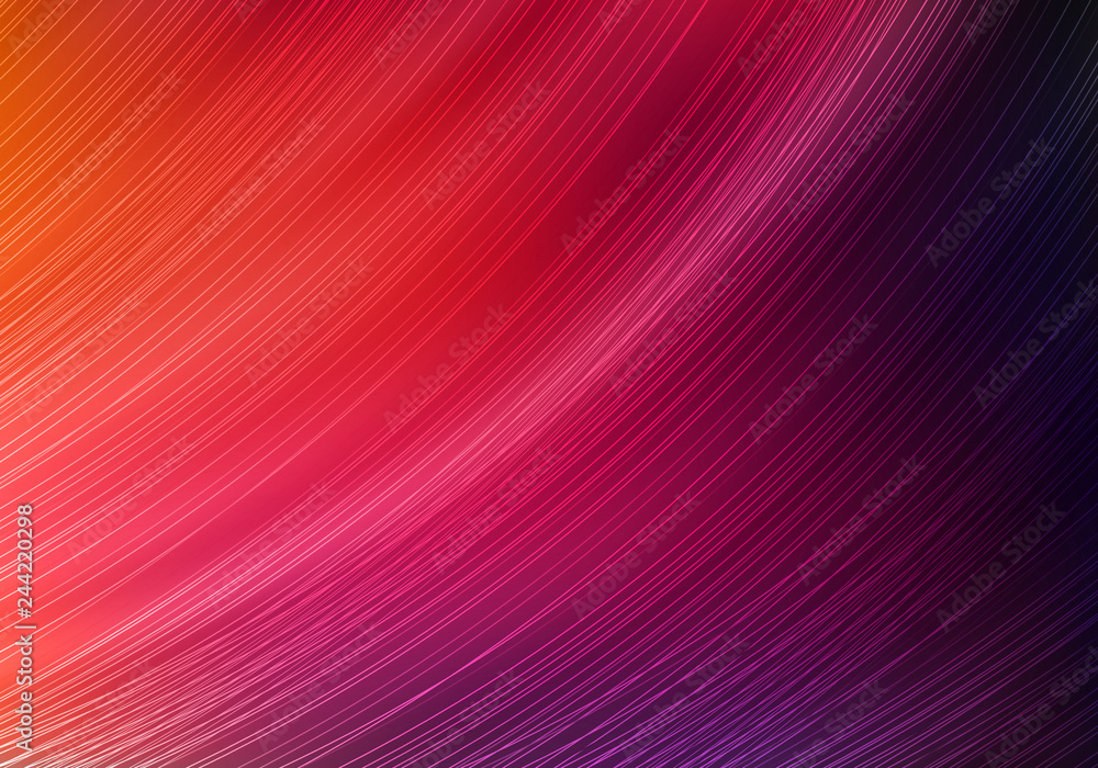Poster Bright Colorful Background with Dynamic Lines. Vector Minimalist Texture. Abstract Fluid Gradient.