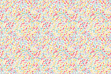 Colorful Seamless Pattern with Confetti. Vector Decorative Carnival Background. Funny Holiday Textured Bg