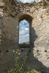 Abandoned Medieval Eastern Orthodox church of Saint John of Rila at the bottom of Zhrebchevo Reservoir, Sliven Region, Bulgaria