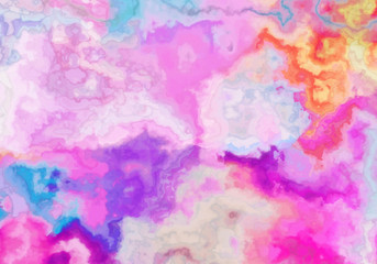 Obraz na płótnie Canvas Liquid Pouring Colors. Abstract Artistic Background. Ethereal Ink Pattern. Colorful Texture. Vector Illustration.