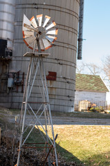Wind mill on the farm