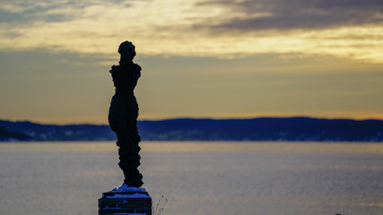 Posąg statue Malmoya Oslo Norwegia Norway Norge kobieta statue woman