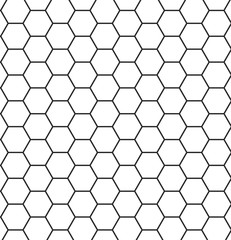 Abstract seamless hexagon pattern. Vector illustration