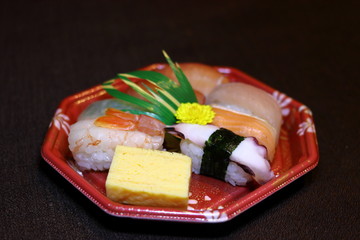 日本食　お寿司の盛り合わせ