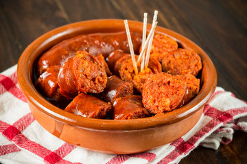 Chorizo a la sidra