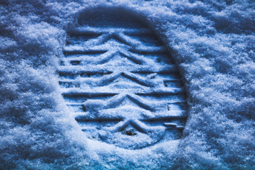Boot Print Snow
