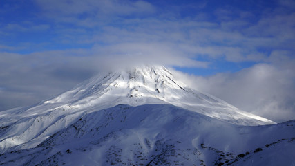 Fototapeta na wymiar Volcanoes of Kamchatka Vilyuchinskaya Sopka.